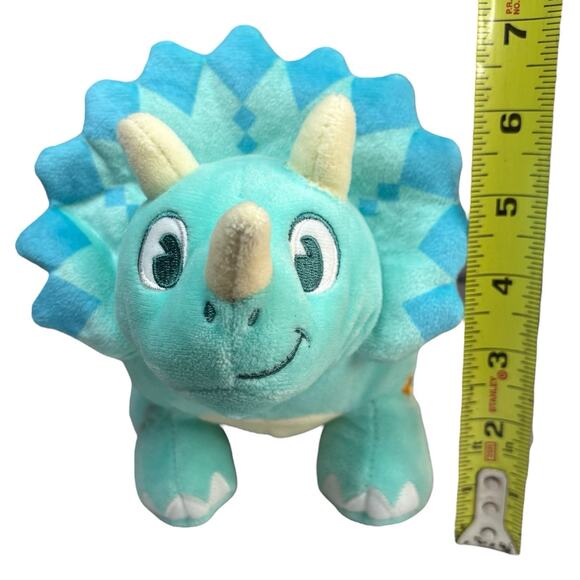 Disney Parks Animal Kingdom Dinoland Blue Triceratops Plush Small 11” Dinosaur - Picture 4 of 16